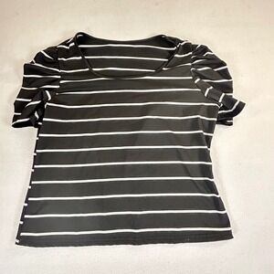 Nicole Miller New York Navy White Polka Dot Wrap Tie Waist Dress Plus Size 22